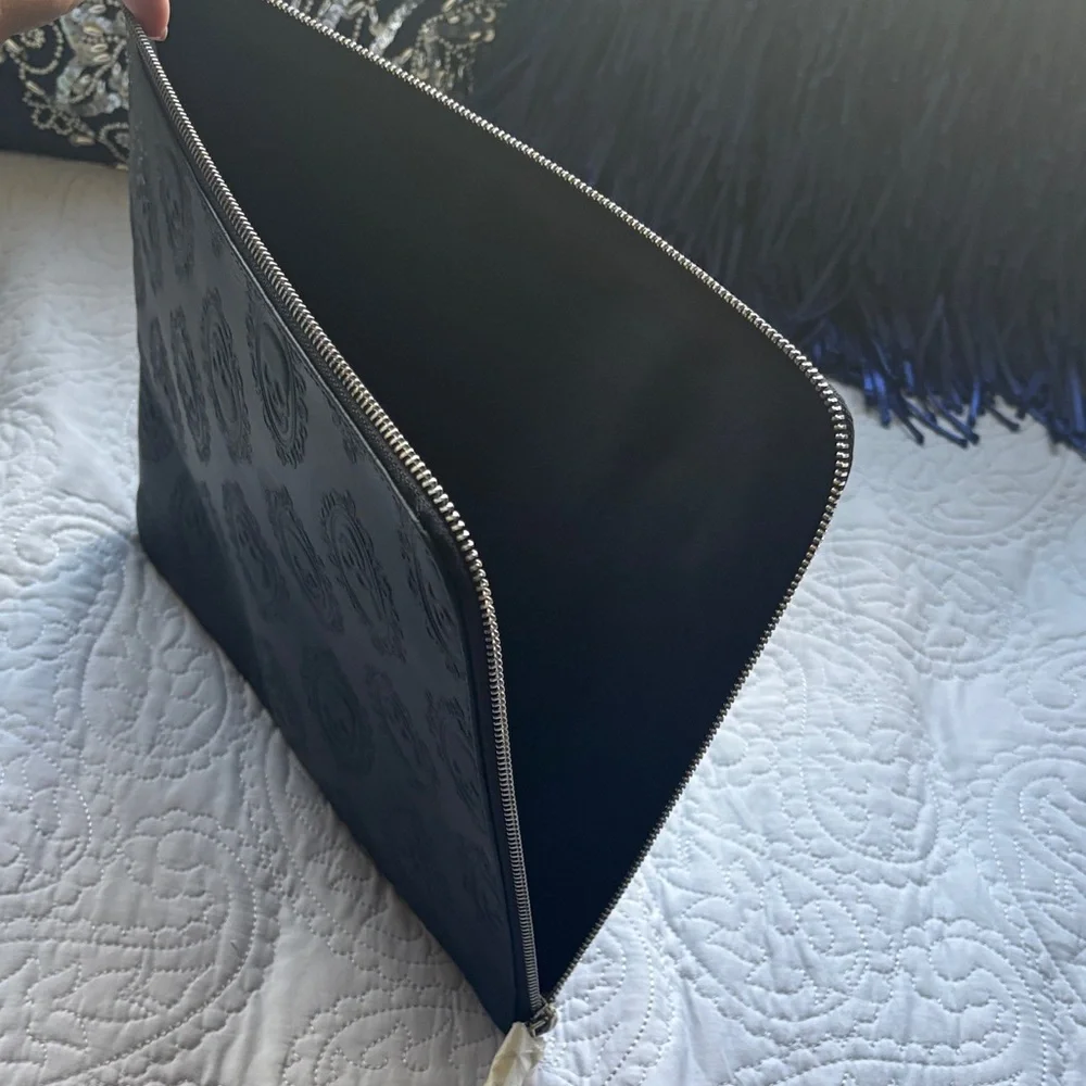 Black Embossed clutch